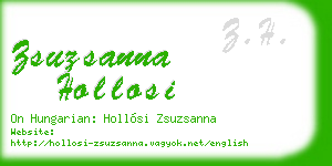 zsuzsanna hollosi business card